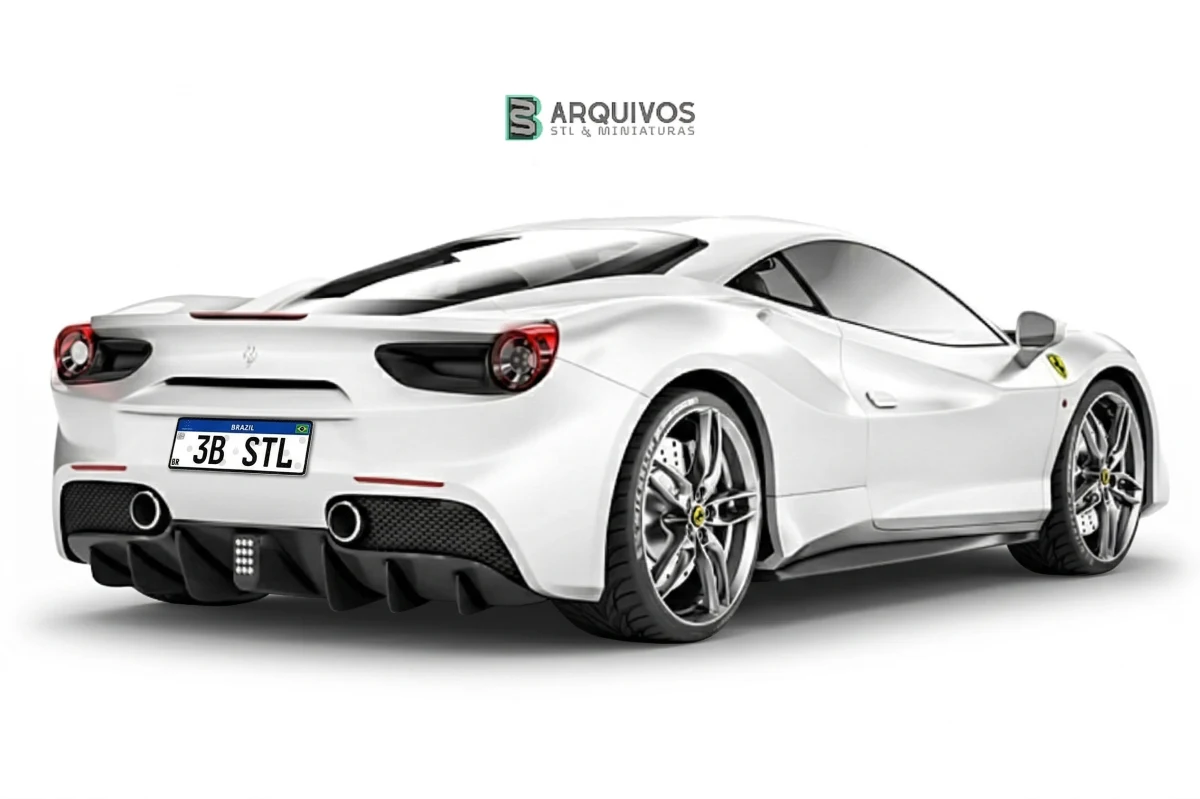 Modelo 3D STL - Ferrari 488 GTB 2016 — foto 3